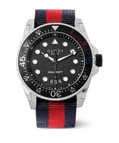 Gucci Dive Watch  Stainless Steel And Webbing Watch for sale with Crypto Emporium