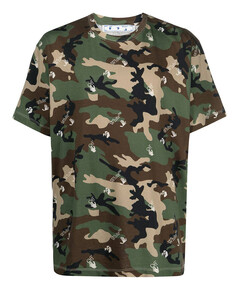 Off-White Camouflage Crew Neck T-Shirt for sale with Crypto Emporium