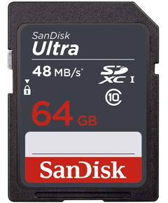 SanDisk Ultra 64 GB SDXC Class 10 Memory Card up to 48 Mbps for sale with Crypto Emporium