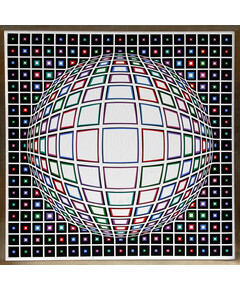 Victor Vasarely Bianco, 1987 for sale with Crypto Emporium