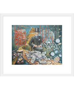 The Way of Money Painting by Vilijus Vaisvila for sale with Crypto Emporium