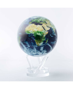 4.5 Inch Self Moving Globe Satellite View and Cloud Cover for sale with Crypto Emporium