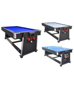 Strikeworth 7 Foot Multi Games Table for sale with Crypto Emporium