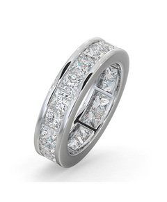 Mens 5ct G/Vs Diamond Platinum Full Band Ring for sale with Crypto Emporium