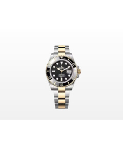 Rolex Submariner Date Black and Yellow Gold 41mm for sale with Crypto Emporium