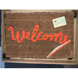 Banksy Welcome Mat from Gross Domestic Product for sale with Crypto Emporium