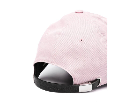 Alexander McQueen Embroidered Logo Pink Cap for sale with Crypto Emporium