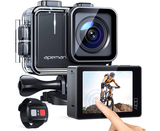 APEMAN Action Camera A100, 4K/50fps 20MP for sale with Crypto Emporium