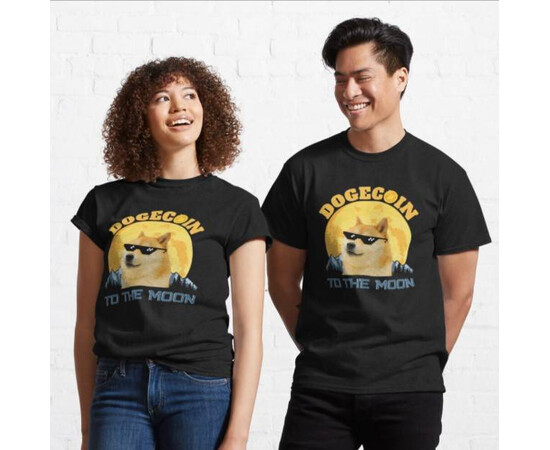 DogeCoin To The Moon T-Shirt for sale with Crypto Emporium