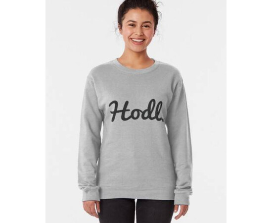 "Hodl" Brushed Pullover Sweatshirt for sale with Crypto Emporium