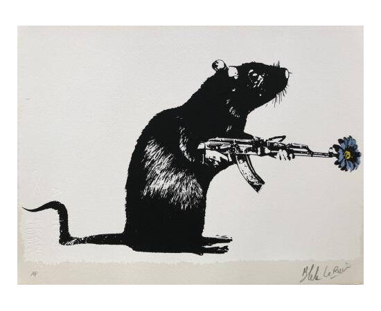 BLEK LE RAT “The Warrior - Artist Proof” for sale with Crypto Emporium