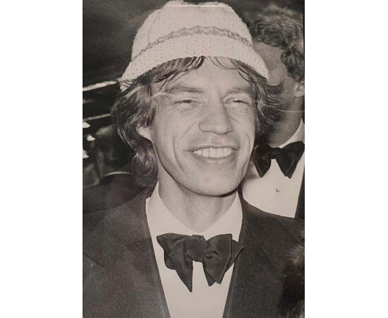 Andy Warhol Mick Jagger in Hat circa 1985 for sale with Crypto Emporium
