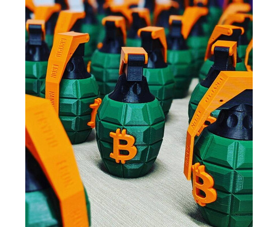 Bitcoin Grenade for sale with Crypto Emporium