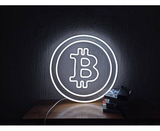 Bitcoin Neon 50cm Neon Sign for sale with Crypto Emporium