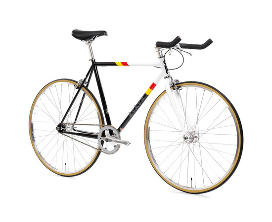 State Bikes 4130 Van Damme Single Speed Fixed Gear Bicycle for sale with Crypto Emporium