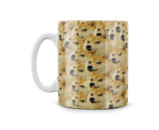 Dogecoin Cryptocurrency Mug for sale with Crypto Emporium