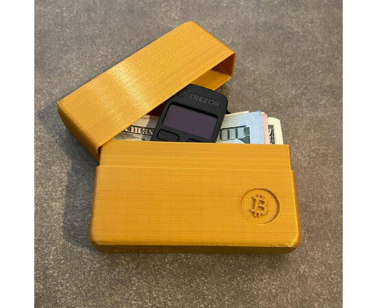 Bitcoin Wallet 3D Printed for sale with Crypto Emporium