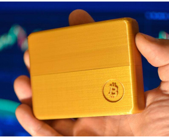 Bitcoin Wallet 3D Printed for sale with Crypto Emporium