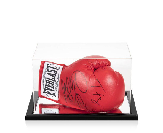 Tyson Fury & Deontay Wilder Dual Signed Boxing Glove for sale with Crypto Emporium