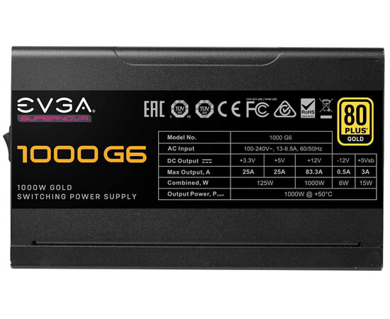 EVGA SuperNOVA G6 1000 Watt Fully Modular 80+ Gold PSU for sale with Crypto Emporium