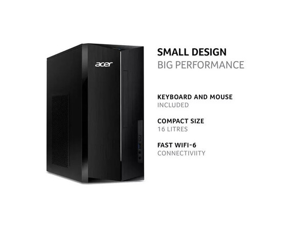 ACER Aspire TC-1760 Desktop PC - Intel® Core™ i5, 1 TB HDD & 256 GB SSD, Black for sale with Crypto Emporium
