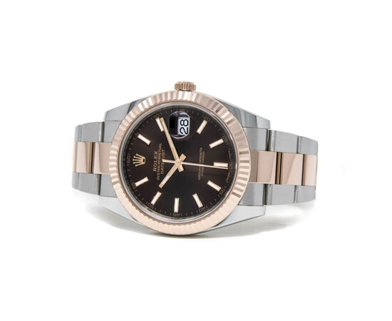 Rolex Datejust 41 Oyster Choco for sale with Crypto Emporium