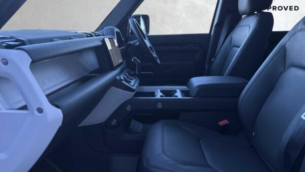 Land Rover Defender 110 front seat interior