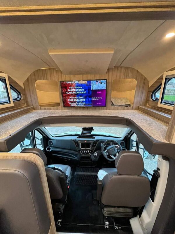 RS Endeavour front seat cockpit TV