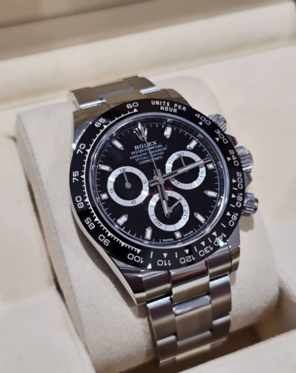 Rolex Cosmograph Daytona Oystersteel Black Dial bezel