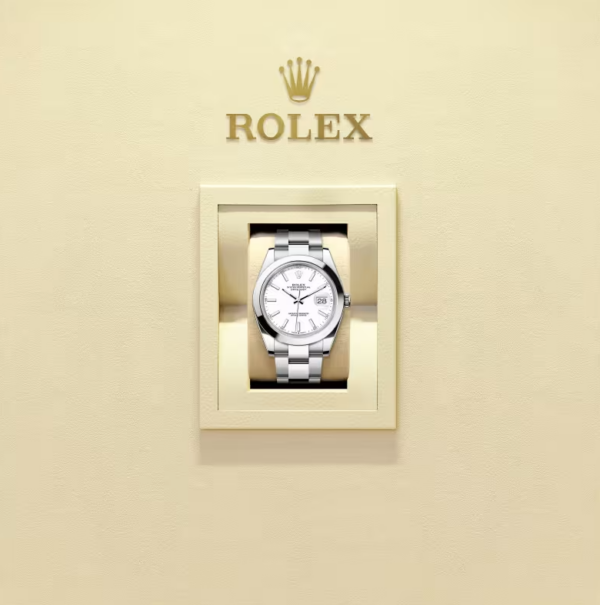 Rolex Datejust 41 Oystersteel White Dial - Image 4