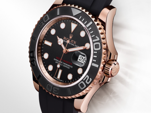 Rolex Yacht-Master 37 Everose Gold crown