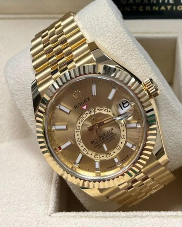 Rolex Sky-Dweller 42mm Yellow Gold-Gold Dial - Image 5