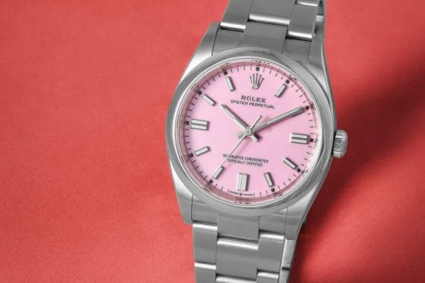 Rolex Oyster Perpetual 36 Pink Dial dial