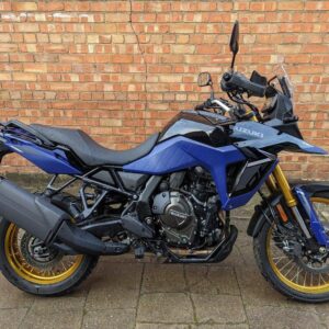 Suzuki V-Strom 800DE motorbike, bitcoin, crypto