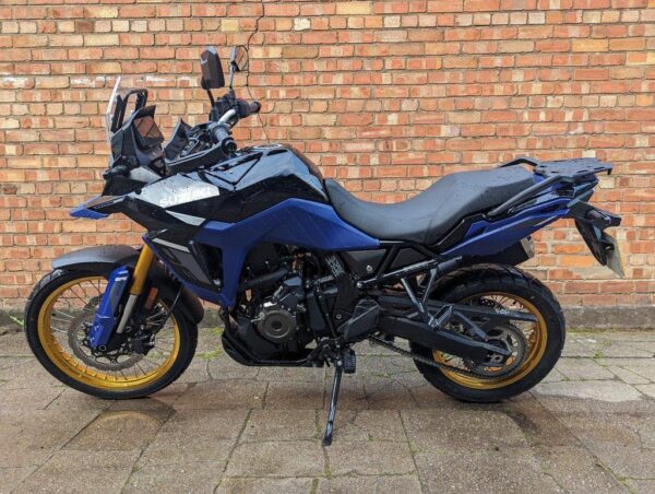 Suzuki V-Strom 800DE motorbike, bitcoin, crypto