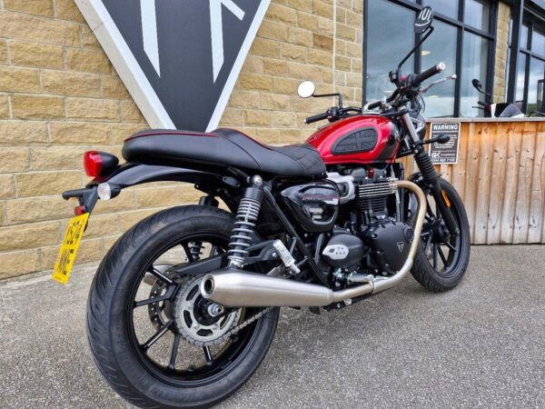 Triumph Speed Twin motorbike, bitcoin, crypto