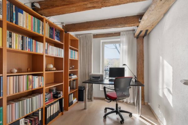 Amsterdam Apartment Office Bookshelf