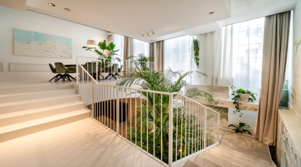 Vienna Apartment Staircase Plants