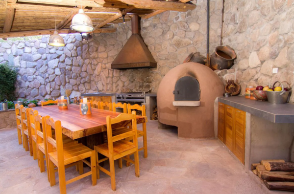 Cusco House Outdoor Dining Room Kitchen