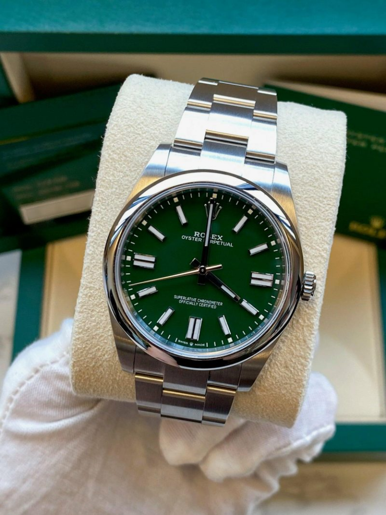 Green Rolex Oyster Perpetual