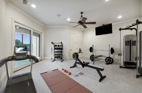 Texas Villa Fitness Room Gym