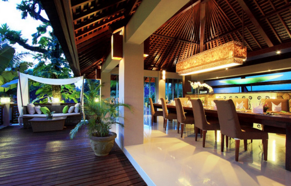 Bali Indonesia Villa dining area