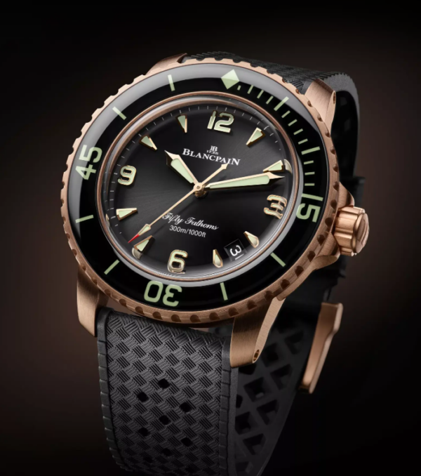 Blancpain Fifty Fathoms dial, bezel