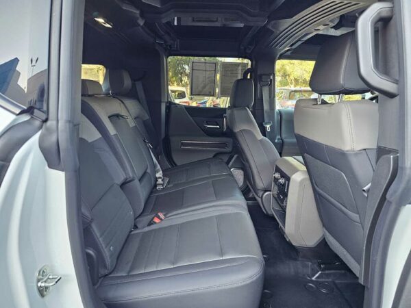 GMC Hummer EV rear seat