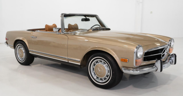 Mercedes-Benz 280SL bitcoin, crypto, luxury cars