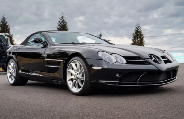 Mercedes-Benz SLR bitcoin, crypto, luxury cars