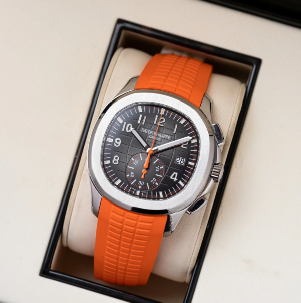 Patek Philippe Aquanaut Chronograph Steel & Orange Rubber 42mm - Image 5