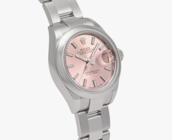 Rolex Lady-Datejust 28mm Pink Dial bezel