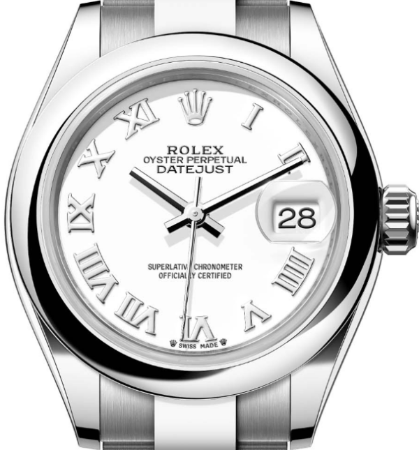 Rolex Lady-Datejust 28mm White Dial dial