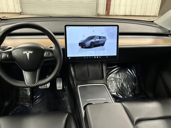 Tesla Model Y steering wheel center console